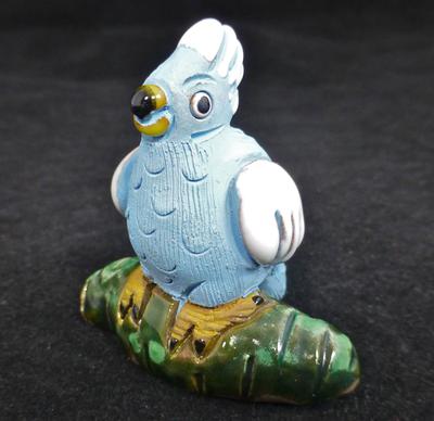 Little Blue and white Ceramic Parrot Bird Little Blue and white Ceramic Parrot Bird