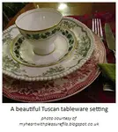 Tuscan Tableware - All the salient points - no waffle - talking points for quick connoisseurs.