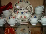 Part of unmarked (bone china?) tea set / service