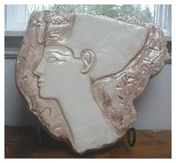 egyptian wall plaque art sculpture