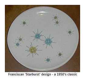 Franciscan Starburst pattern