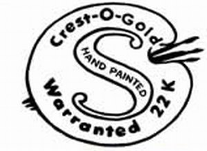 pottery mark - S with artists palette