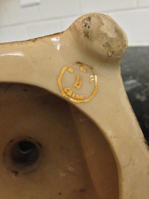 Antique China Urn/Lamp?  Capital B Mark, Name Slightly Legible 