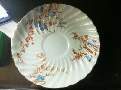 Old  saucer from a  Cumbrian tea set