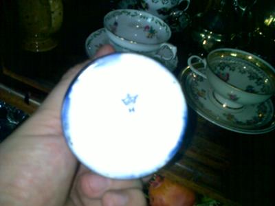 Antique & Fine China Collectibles Query - Blue Crown over an 