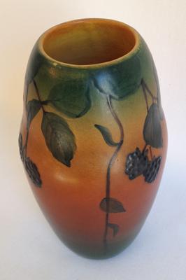 Art Pottery Raspberry Vase
