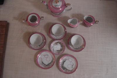 Asian Tea Set (Chinese/Taiwanese) with 'Rabbit' Pottery Mark Stamp