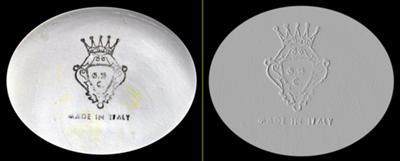 Back Stamp Query - 'Italy' Capo-di-Monte Trinket Box crown pottery mark with letters GNC inside a diamond