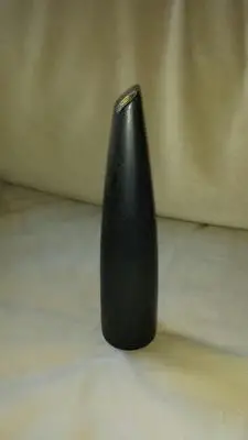 Black Art Vase with M3 or MB Initials Signature mark