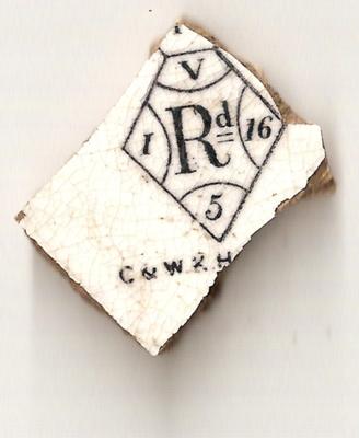 C & W & H Pottery Mark found on the 