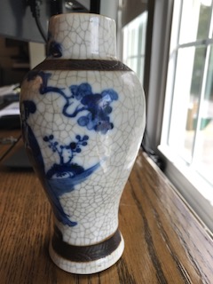 Chinese Blue White Crackle Vase - Appraisal & Research
