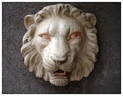 lion plaque art sculpture