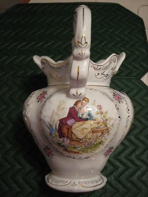 Decorative Pitcher with Watteau paintings Query - Pedder 