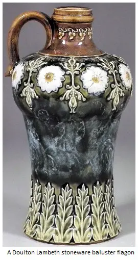 doulton-lambeth-stoneware-baluster-flagon doulton-lambeth-stoneware-baluster-flagon