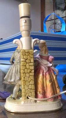 The back of my figurine lamp