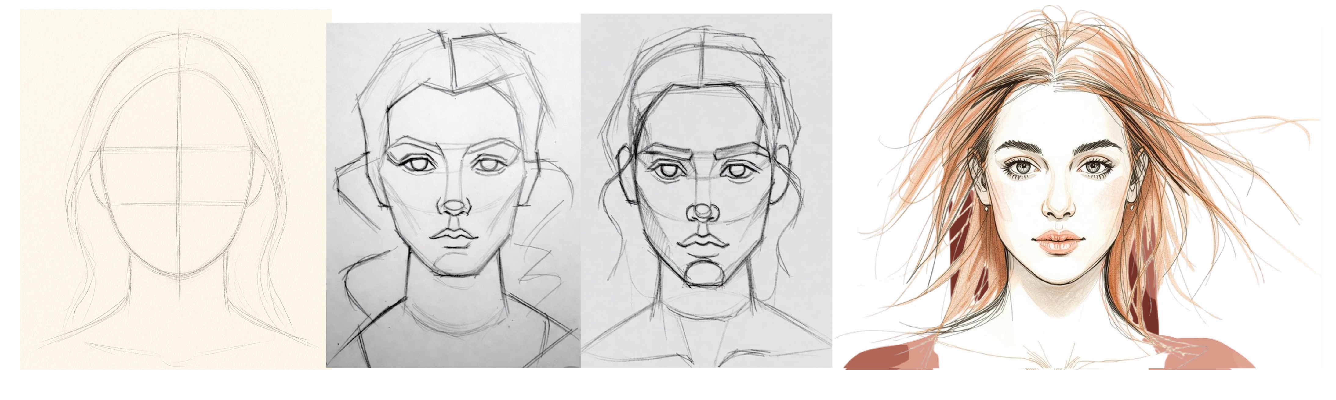 face-sketch-4-girls