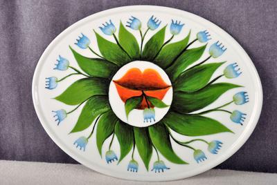 Face side of plate