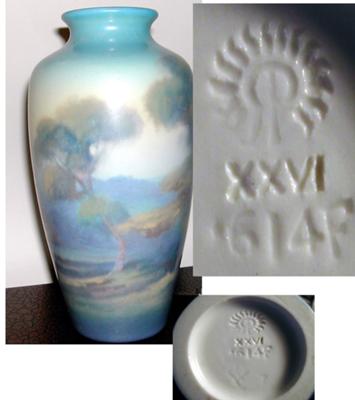 Help With Sun Burst Pottery Marking on Vase
