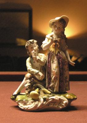 Hispania hand incised pottery mark and the initials v.c.