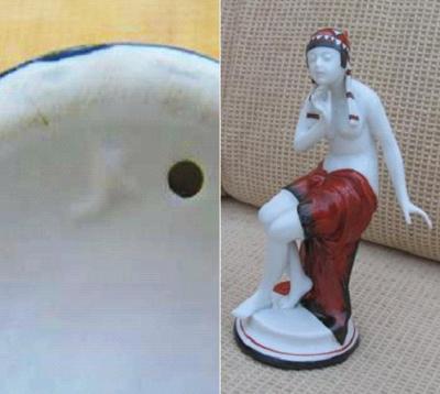 Identify JK pottery mark on figurine?