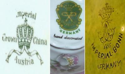 Imperial Crown China Germany Pottery Mark Query