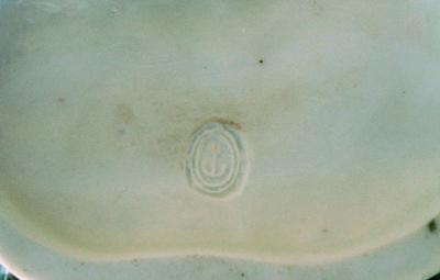 Impressed anchor mark on (English?) porcelain figure