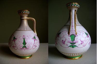 ewer x mark with two dots