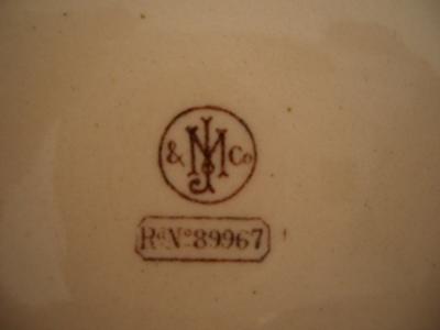 'JM & Co' pottery mark on two-tone Jug