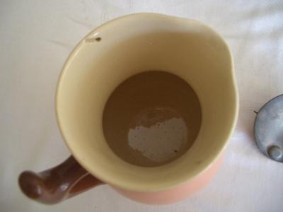 'JM & Co' pottery mark on two-tone Jug