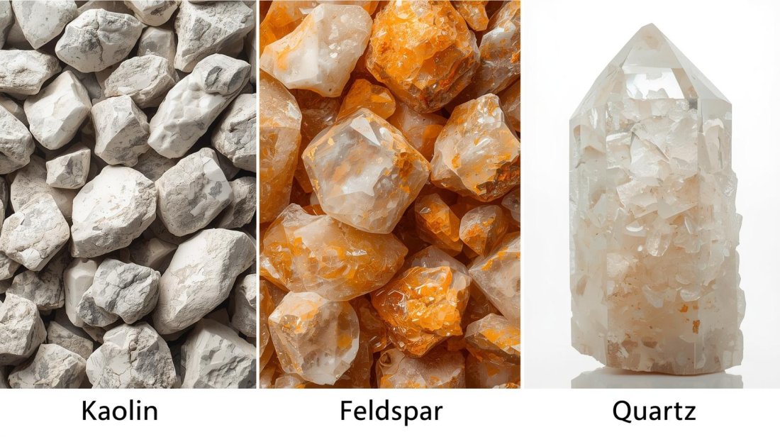 kaolin-feldspar-quartz