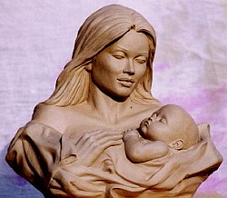 Mother and Child Bust