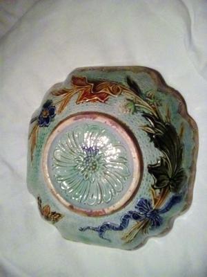 Majolica or Faience plate with V over T marking