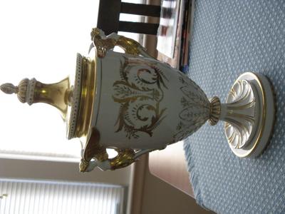 Mark On Fine Urn with 'Dresden' and initials 'TS' or 'JS'