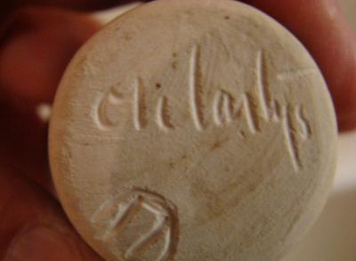 McCarty Pottery bottle vase signature mark