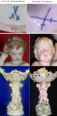 Meissen Compote - Which Is The Real Thing? Pottery Mark Query