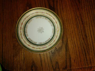 Plate is 7 5/8  Hohenzollern porcelain mark H & Co