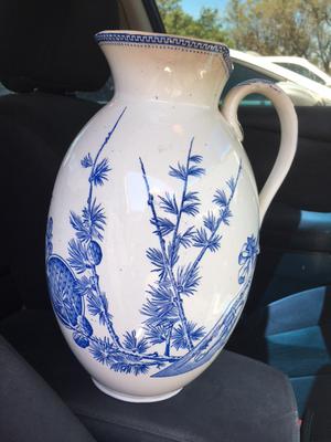 Please help ID a Garter type mark with F.J.E on large transferware jug. 