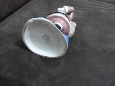 Porcelain mark on Santa Claus figurine with green sailing boat mark