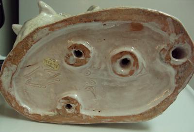 Possibly Wiener Werkstätte Studio Pottery Terra Cotta Elephant Sculpture Incised 