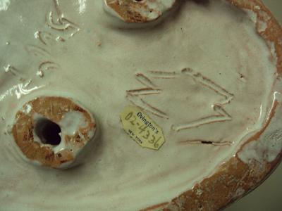 Possibly Wiener Werkstätte Studio Pottery Terra Cotta Elephant Sculpture Incised 