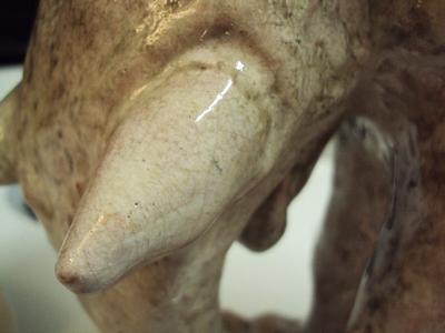 Possibly Wiener Werkstätte Studio Pottery Terra Cotta Elephant Sculpture Incised 