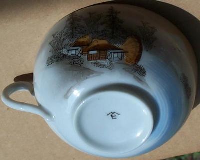 Unknown Pottery Mark Query -  Antique or Vintage China Tea set  WHAT in the world do I have here?