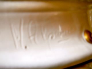 Pottery Mark Query - Blue 'N' Under Crown on Lady Figurine Surrounded by Cherubs