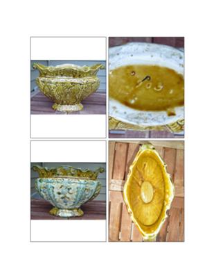 Pottery Mark Query - Fancy Ornate Planter with Numbers - 903 (hand incised) and the letter 