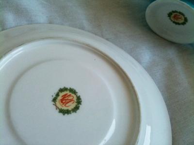 Pottery Mark Query - N&C Japan wreath red yellow green