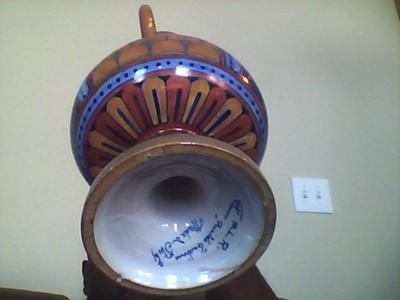 Pottery Mark Query on vase with initials S.L.R. and signature 