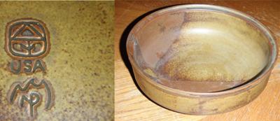 Pottery Mark Query - Tree or Flower in box over USA