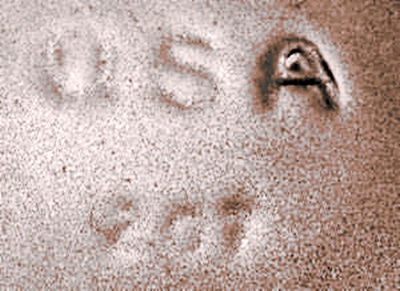 pottery mark with number and usa below it