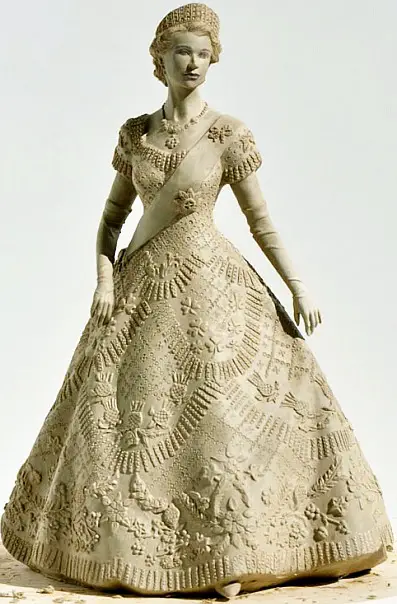 the-queens-coronation-festival dress figurine 