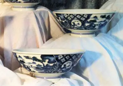 Blue and white Bowls